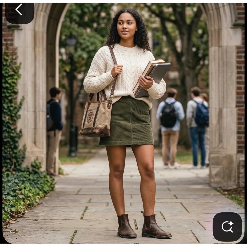 NWT Laude The Label 100% Organic Cotton Ethical Boho Retro Academia Mini Skirt S